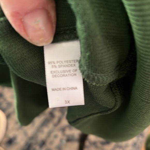 CuddlDuds crossover LS top, forest green,3x - Picture 8 of 8